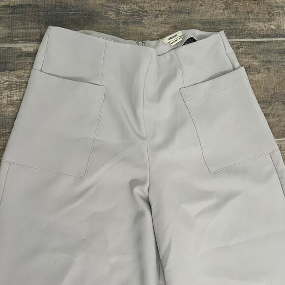 Jason Wu Wide Leg Gray Pants Trousers Career Business Pockets - Picture 7 of 9